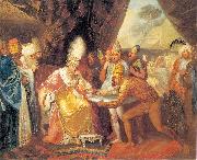 Franciszek Smuglewicz Scythian emissaries meeting with Darius oil painting